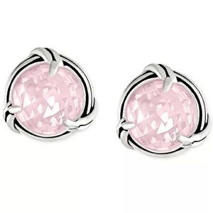 Rose Quartz Stud Earrings (4-1/2 ct. t.w.) in Sterling Silver